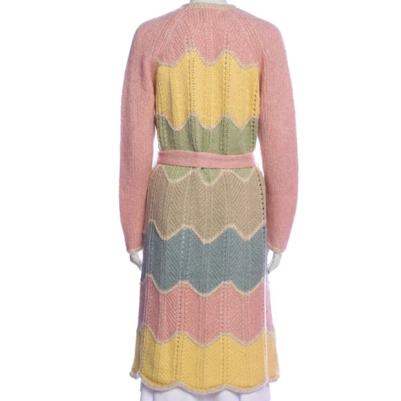 LoveShackFancy Pastel Chunky Knit Long Cardigan - Picture 2 of 14